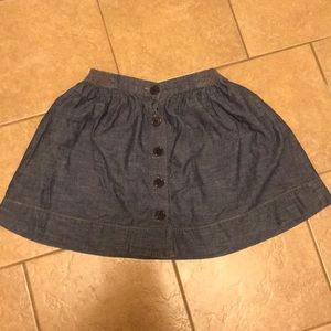 Denim skirt with pockets